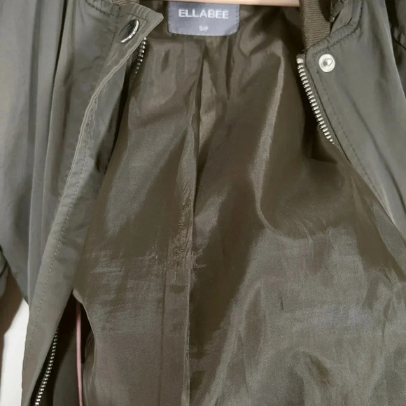 ELLABEE GREEN ARMY LONG JACKET - Picture 14 of 14